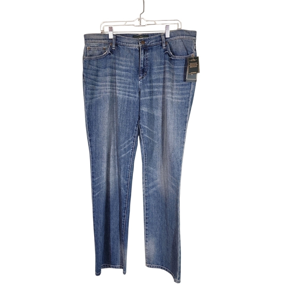 NWT Ralph Lauren Modern Straight Blue Jeans, Sz 16